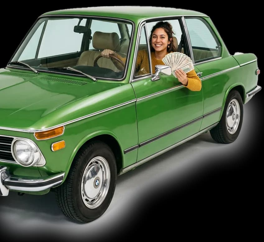 Female Customer inside Vehicle